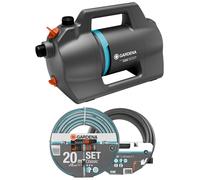 Gardena Silent 4100 Kit Pompe d'arrosage de surface + tuyau (4100 l/h / 500 W) 9051-20