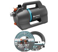 Gardena Silent 4200 Kit Pompe d'arrosage de surface + tuyau ( 4200 l/h / 600 W ) 9055-20