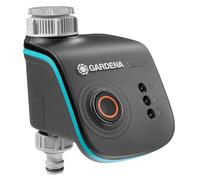 Gardena smart Water Control | Programmateur d’Arrosage Connecté Fourni sans Hub- Contrôle par application, Connecté à la météo, Arrosage intelligent et économique - Minuteur d'arrosage (19031-20) noir/bleu 12,3 x 12,3 x 15,9 cm