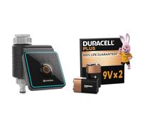Gardena Système de Gestion d'arrosage avec Application Bluetooth: arrosage Automatique pour Le Jardin et Le Balcon, configurable Via l'application + Duracell 9V 2