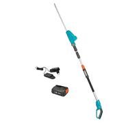 Gardena Taille-haies sur perche sur batterie THS 42/18V P4A - Kit prêt à l'emploi: Télescopique, Portée jusqu’à 3 m, Lame de coupe 42 cm, Tête de coupe inclinable, Sans fil (14732-20)