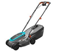 Gardena tondeuse à gazon électrique PowerMax 32/1200 G2: Tondeuse <300 m², puissance 1 200 W, largeur coupe 32 cm, volume bac 30 l, hauteur coupe 35-65 mm, poignée ErgoTec, rabattable (14633-20)
