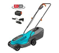 Gardena - Tondeuse à gazon sans fil 18 V PowerMax 30/18 V P4A, largeur de coupe 30 cm, 1 batterie Li-Ion 4,0 Ah, chargeur 14630-20