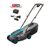 Gardena - Tondeuse à gazon sans fil 18 V PowerMax, largeur de coupe 32 cm, 1 batterie Li-Ion 4,0 Ah, chargeur 14632-20