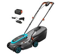 Gardena Tondeuse à gazon sans fil PowerMax 32/18V P4A – 32 cm, 18 V, 1x 4,0 Ah + chargeur (14632-20)