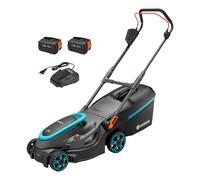 Gardena Tondeuse à gazon sans fil PowerMax 37/36V P4A – 37 cm, 2 batteries Li-Ion 4,0 Ah