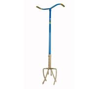 GardenClaw Griffe de Jardin GG921-06 - Outillage de Jardin pour Ameublir et Aérer le Sol - Grelinette avec Poignée Ergonomique en S - Beche Jardinage Réglable 97-106 cm