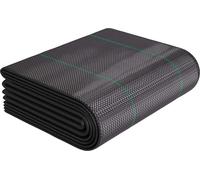 GardenGloss 20m² Tissu anti-mauvaises herbes 100g/m² - Perméable à l'eau et résistant à la déchirure - Stabilisation UV - Tissu à bandelettes (10m x 2m, plié)