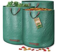 GardenGloss 3x Sac à Déchets de Jardin avec Poignées - Sac à Feuilles 272L