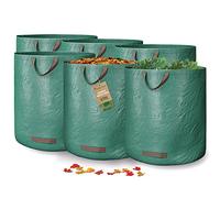 GardenGloss 6x Sac à Déchets de Jardin avec Poignées - Sac à Feuilles 272L