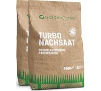 GardenGloss Gazon à Germination Rapide - 10kg pour 500m2 - Made in Germany | Pour Regarnissage et Nouvelle Pelouse - Germination Rapide - Pelouse Dense