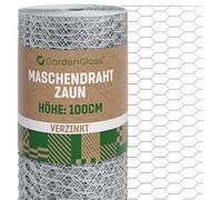 GardenGloss Grillage Hexagonal Galvanisé - Maille Fine 13x25mm - 100cmx25m
