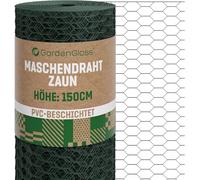 GardenGloss Grillage Hexagonal PVC - Maille Fine 13x25 mm - 150 cm x 25 m
