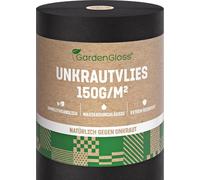 GardenGloss Non-tissé contre les mauvaises herbes 25m2 -Résistant à la déchirure, perméable à l'eau, résistant aux UV 150g/m2