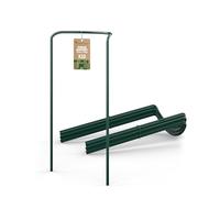 Tuteurs GardenGloss® en acier revêtu (10 pièces) - Tuteurs semi-circulaires pour plantes vivaces 70 cm x 40 cm - Tuteurs pour hortensias et rosiers - Plantes