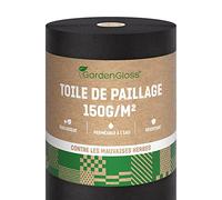 GardenGloss Toile de Paillage 150 g/m2 - (50m x 1m, Rouleau)