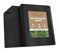 GardenGloss Toile de Paillage 50 g/m2 - (5m x 2m, Pliée)