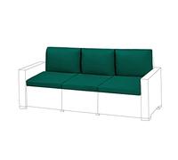 Gardenista Coussins de siège extérieur pour Les Meubles en rotin de Keter Allibert California | Pad résistant à l'eau | Polyester Doux et Durable | Facilement nettoyé à l'essuyage | léger (6, Vert)