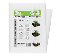 GARDENIX® 16 m² Polaire de Protection Contre Le Froid en Non-tissé résistant aux déchirures, épaisseur : 50 g/m² (1,6m x 10m)