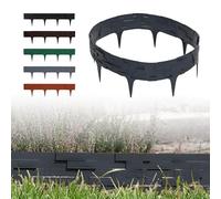 GARDENIX 3,16m Bordure de jardin rebord de jardin palisade pelouse parterre Aspect Pierre anthracite