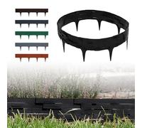 GARDENIX 3,16m Bordure de jardin rebord de jardin palisade pelouse parterre Aspect Pierre noir