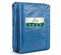 GARDENIX Bâche de Protection Multi-usages Bleu 60 g/m² (12 m x 15 m)
