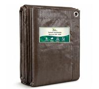 GARDENIX Bâche de Protection Multi-usages Marron 200 g/m² (10 m x 12 m)