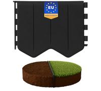 GARDENIX Bordure de pelouse Facile à Installer - en Plastique Anthracite - 10,3 m - sans Creuser - Bordure de Parterre en Plastique recyclé - Flexible et Durable - Fabriquée dans l'UE