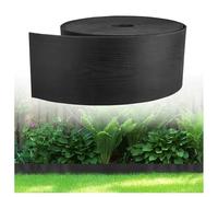 GARDENIX Bordure de pelouse Flexible Aspect Bois - en Plastique - Longueur : 10 m - Hauteur : 13 cm - Noir