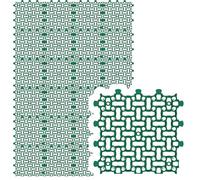 GARDENIX Dalle de gazon paddock 24 x | 50 x 50 cm | 6,00 m² | Gazon alvéolé | Tapis de parking | Grille de gravier - Vert