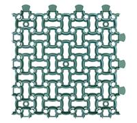 GARDENIX Grille de gazon Plaque de paddock 6X | 50x50 cm | 1,50 m² | Dalles de gazon Dalles de gravier Dalles de renforcement de gazon Vert