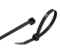 GARDENIX Lot de 100 serre-câbles (4,8 mm x 380 mm, noir), réutilisables, réglables