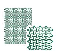 GARDENIX Lot de 12 grilles de pelouse, 50 x 50 cm, 3,00 m², pour pelouse, parking, pelouse, gravier, vert