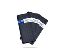 GARDENIX Lot de 3 bacs à Chaussures pour la Pluie - 71,5 x 34,5 x 3 cm avec Rebord - Bac égouttoir Chaussures, bac de Coffre, bac en Plastique, bac de rétention, bac à Chaussures bac à Huile Large