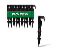 GARDENIX Lot de 50 AquaPEG piquets de Fixation pour Ligne d'égouttement, tuyaux d'irrigation et tuyaux gouteurs
