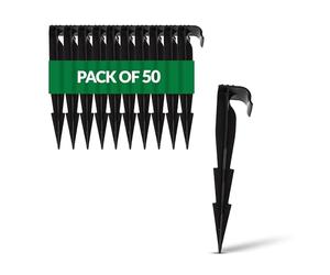 GARDENIX Lot de 50 AquaPEG piquets de Fixation pour Ligne d'égouttement, tuyaux d'irrigation et tuyaux gouteurs