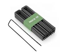 GARDENIX® Lot de 50 IronPEG Piquets de Fixation en Acier Longueur: 150 mm | Largeur: 30 mm | Epaisseur: 3 mm
