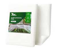 GARDENIX Serre précoce en non-tissé respirant 30 g/m² 3,2 x 5 m (16 m²) favorise une croissance saine, pour couvrir les parterres surélevés, protège les plantes, les fleurs et les légumes du froid, du
