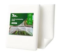 GARDENIX Serre prématurée en non-tissé respirant 17 g/m² 3,2 x 15 m (48 m²) favorise une croissance saine, pour couvrir les parterres surélevés, protège les plantes, les fleurs et les légumes du froid