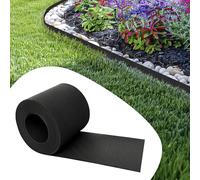 GARDENIX TapeBORDER - Bordure de pelouse Flexible - en Plastique - Longueur : 10 m - Hauteur : 14 cm - Noir