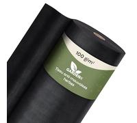 GARDENIX Toile anti-mauvaises herbes 40 m² (0,8 m x 50 m) - Perméable à l'eau 100 g/m² - Noir - Film anti-mauvaises herbes - Film de protection contre les mauvaises herbes