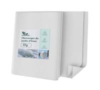 GARDENIX Toison Non-tissée d'hiver pour Plantes - 17 g/m² - 3,2 x 20 m (64 m²) - Protection hivernale pour Plantes