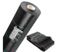 GARDENIX Unkrautvlies mit 50 Anker 40m² (0.4m x 100m) - Wasserdurchlässig 70g/m² - Schwarz UV-beständig Unkrautgewebe, Unkrautschutzfolie, Bodengewebe, Unterbodengewebe