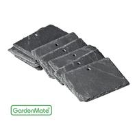 GardenMate 10x étiquettes marque plantes en ARDOISE 10x7cm - STYLE NATUREL