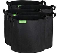 GardenMate 5X Sacs à Plantes 30L en Non tissé Blackline - Ø 35,6cm Hauteur 30,5cm - Noir