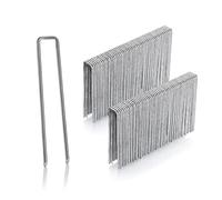 GardenMate Lot de 100 piquets d'ancrage galvanisés - Longueur : 100 mm - Largeur : 13 mm - Diamètre : 2,9 mm - Ancrage de fixation au sol pour le jardin - En acier galvanisé - Piquets pour fixation de