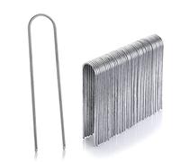 GardenMate Lot de 100 piquets de Fixation en Acier galvanisé Inoxydable H150mm, L25mm, Ø2,9 mm