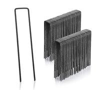 GardenMate Lot de 100 Piquets de Fixation en Acier H150mm, L25mm, Ø2.9mm