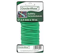 GardenMate Lot de 12 bobines Lien de tuteurage 2,5mm x 10m pour Plantes et arbustes - Acier et Caoutchouc
