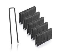 GardenMate Lot de 300 piquets d'ancrage de 100 mm de Long, 13 mm de Large, Ø 2,9 mm, ancrage de Fixation au Sol pour Le Jardin en Acier Non galvanisé, piquets pour Fixation de Toiles Anti-Mauvaises